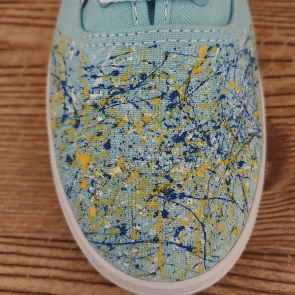 Sold NWT Vans Authentic Custom Splatter Paint Sneakers - Women's 9/Men's 7.5 - Picture 10 of 11